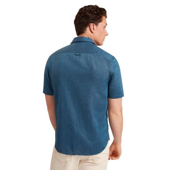 Ted Baker Palomas Marineblauwe Linnen Overhemd - Image 5