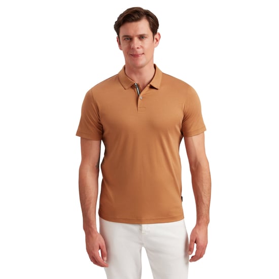 Ted Baker Zeiter Slim Soft Touch Bruin Poloshirt - Image 3