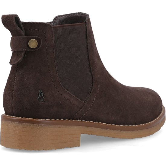 Hush Puppies Maddy Suède Dames Chocolade Brede Pasform Laarzen - Image 2