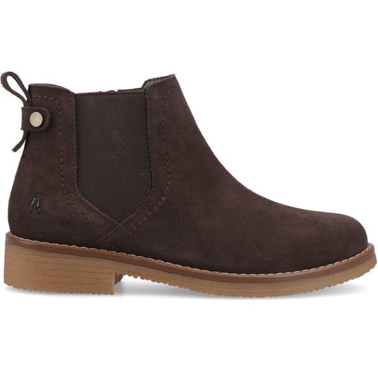 Hush Puppies Maddy Suède Dames Chocolade Brede Pasform Laarzen - Image 5