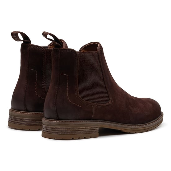 Hush Puppies Russell Leren Heren Donkerbruine Enkellaarzen - Image 2