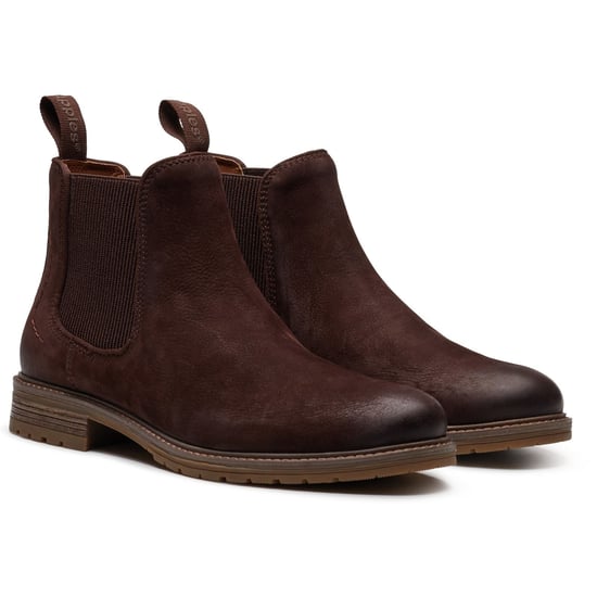 Hush Puppies Russell Leren Heren Donkerbruine Enkellaarzen - Image 3