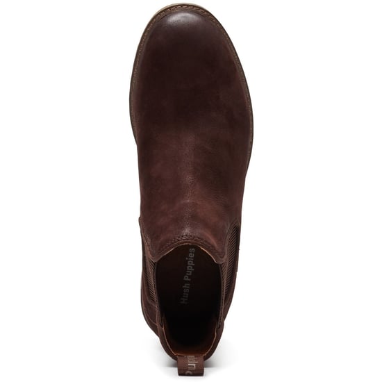 Hush Puppies Russell Leren Heren Donkerbruine Enkellaarzen - Image 5