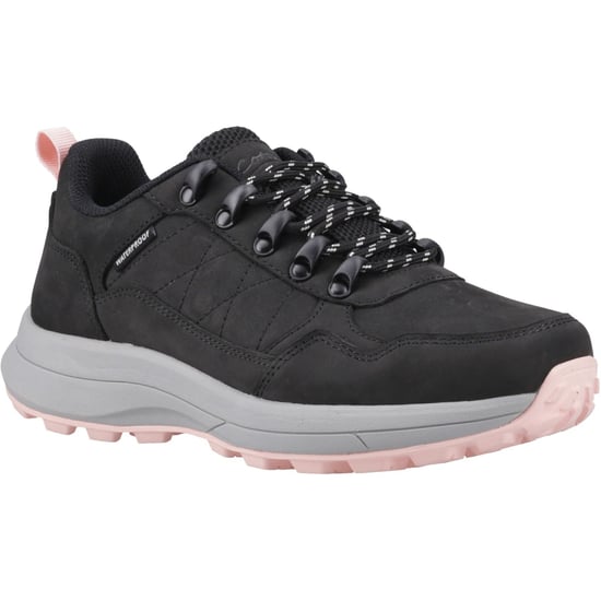 Cotswold Elmfield Nubuck Dames Zwarte Wandelschoenen - Image 1