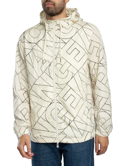Armani Exchange Jas Met Diagonaal Logo, Beige - Image 2