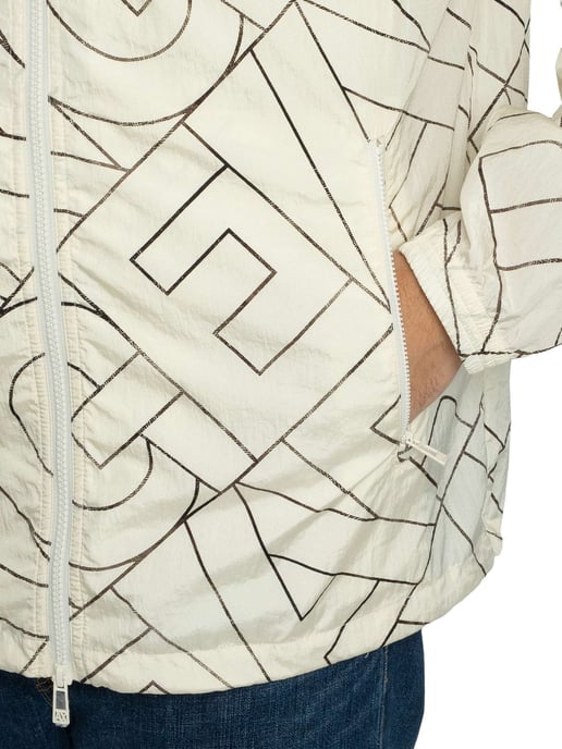 Armani Exchange Jas Met Diagonaal Logo, Beige - Image 4
