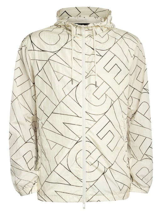 Armani Exchange Jas Met Diagonaal Logo, Beige - Image 6