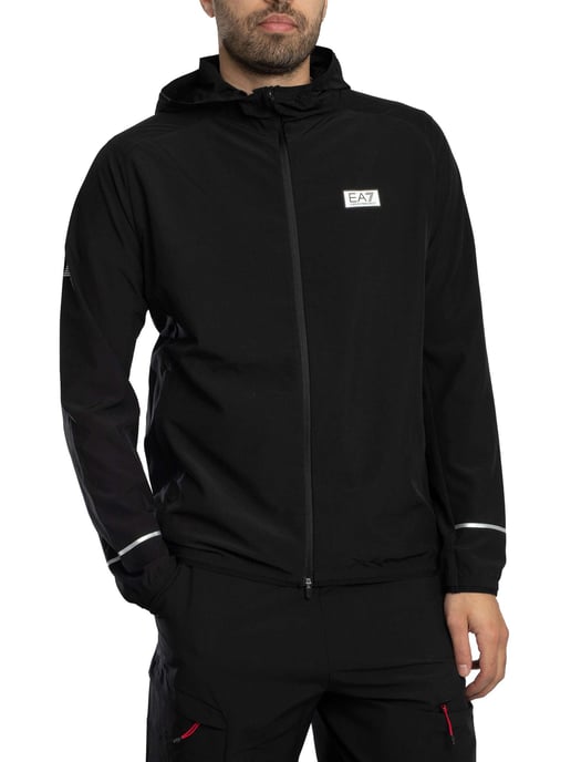 EA7 Lichtgewicht Logojack, Zwart - Image 1