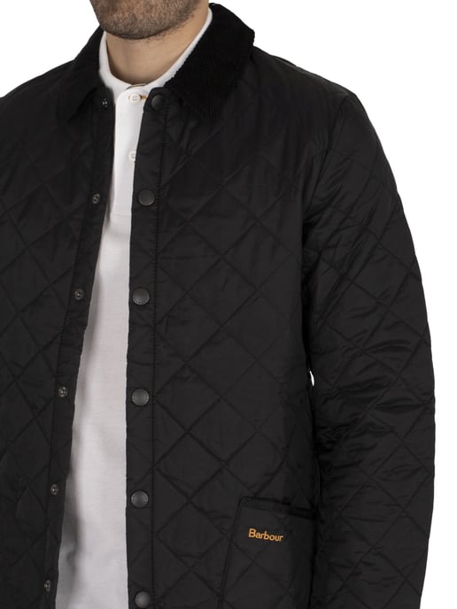 Barbour Heritage Liddesdale Gewatteerd Jack, Zwart - Image 4