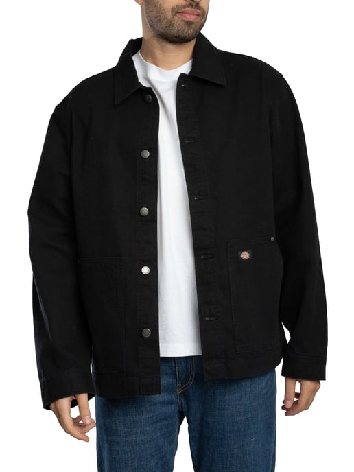 Dickies Ongevoerde Canvas Schuurjas, Zwart - Image 1