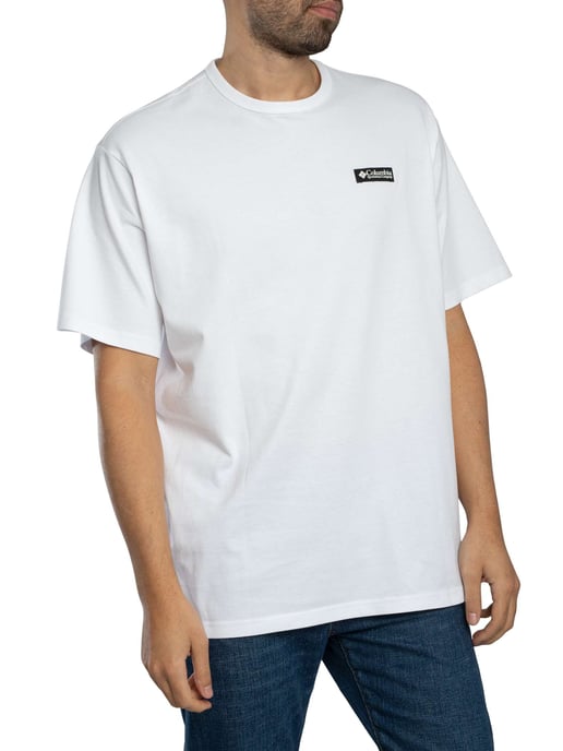 Columbia Zwaar Uitgevoerd T-Shirt Met Grafische Print Op De Achterkant, Comfortabele Pasvorm, Wit - Image 2