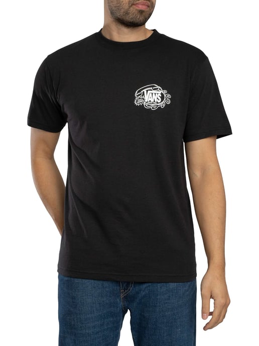 Vans Hot Lines Back Graphic T-Shirt, Zwart - Image 2