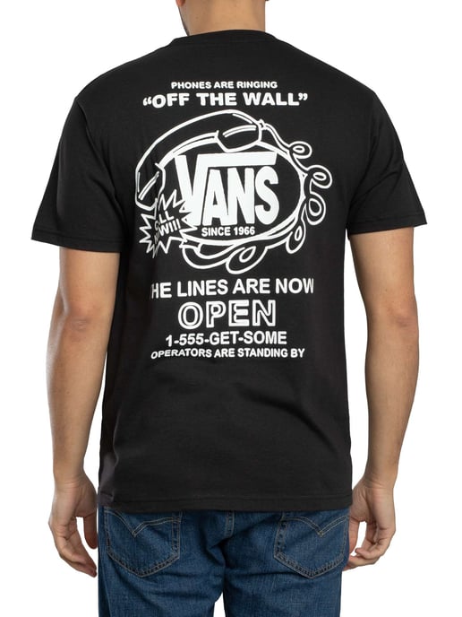 Vans Hot Lines Back Graphic T-Shirt, Zwart - Image 3