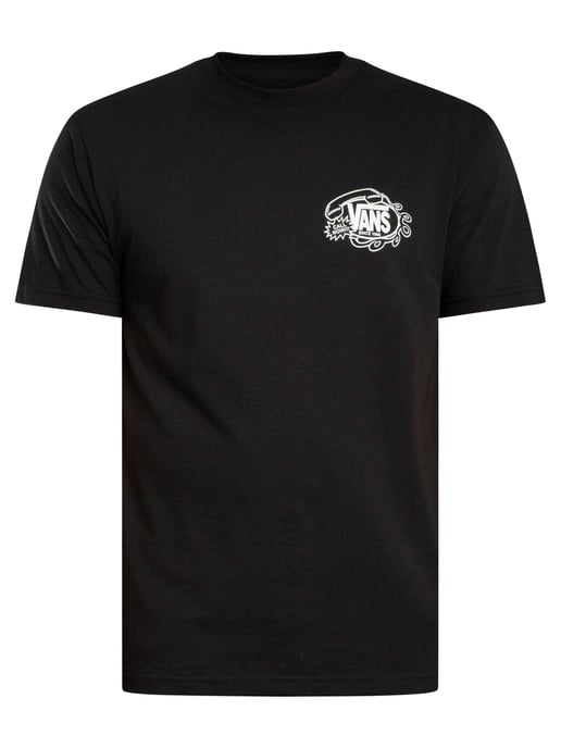 Vans Hot Lines Back Graphic T-Shirt, Zwart - Image 5