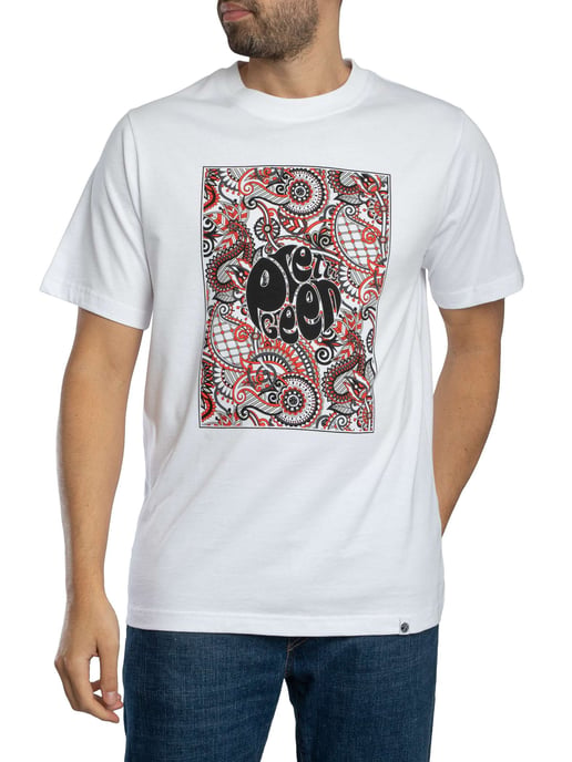 Pretty Green Resonance Box Logo T-Shirt, Wit - Image 2