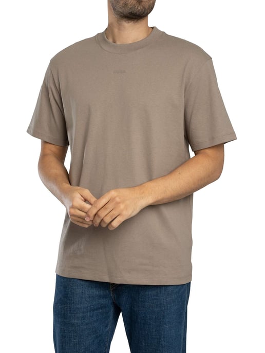HUGO T-Shirt Met Dapolino-Logo, Bruin - Image 1