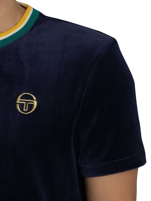 Sergio Tacchini Monte Velours T-Shirt, Blauw - Image 4