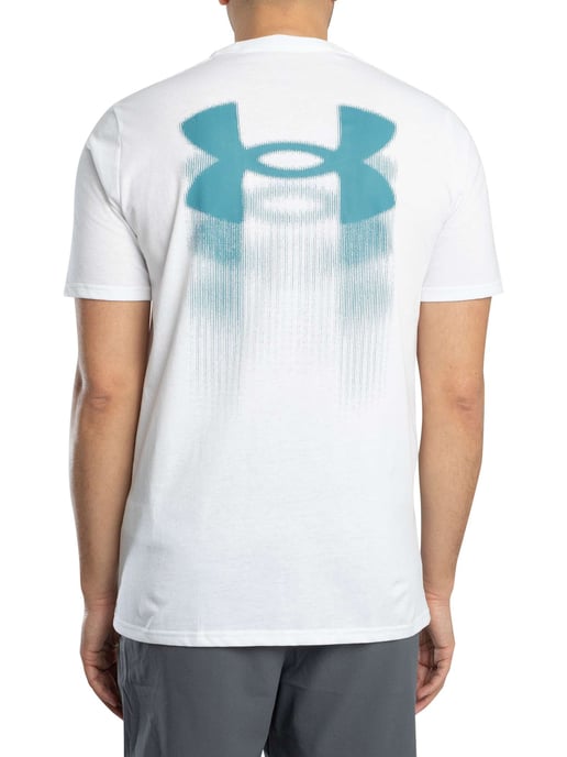 Under Armour Losvallend T-Shirt Met Wazig Logo Op De Achterkant, Wit - Image 3