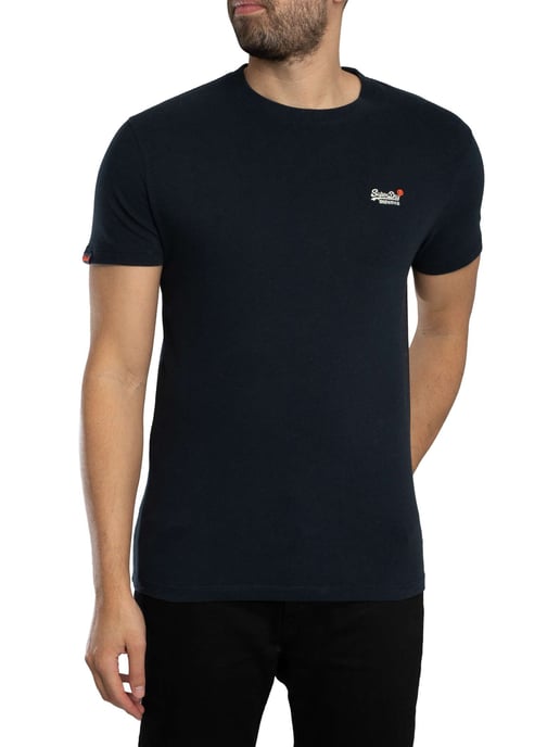 Superdry Essentieel Contrast EMB T-Shirt, Blauw - Image 2