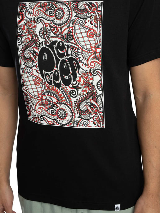 Pretty Green Resonance Box Logo T-Shirt, Zwart - Image 4