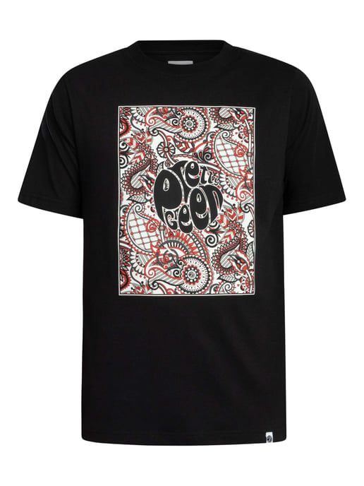 Pretty Green Resonance Box Logo T-Shirt, Zwart - Image 5