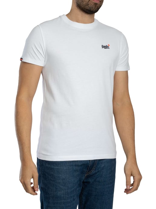 Superdry Essentieel Contrast EMB T-Shirt, Wit - Image 2