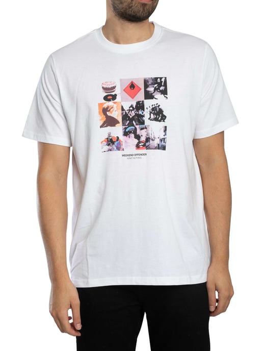 Weekend Offender T-Shirt Met Lage Grafische Print, Wit - Image 1