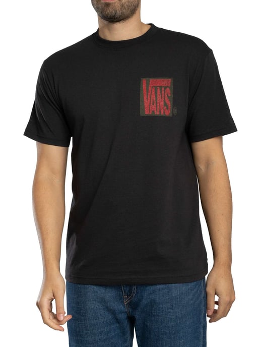 Vans Stretch T-Shirt Met Stack Back-Print, Zwart - Image 2