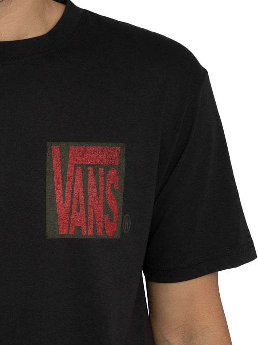 Vans Stretch T-Shirt Met Stack Back-Print, Zwart - Image 4