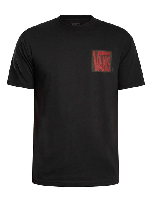 Vans Stretch T-Shirt Met Stack Back-Print, Zwart - Image 5