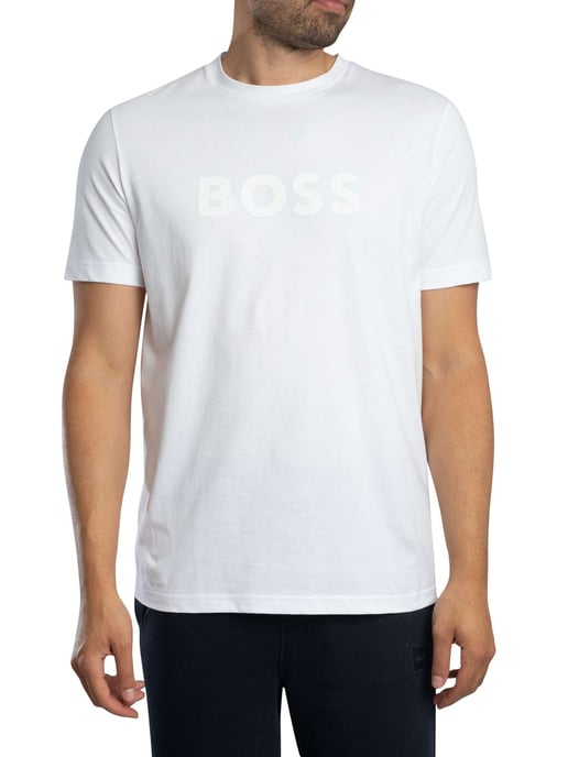 BOSS T-Shirt Met Logo, Wit - Image 1