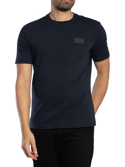 EA7 T-Shirt Met Logo Op De Achterkant Van De Doos, Blauw - Image 1