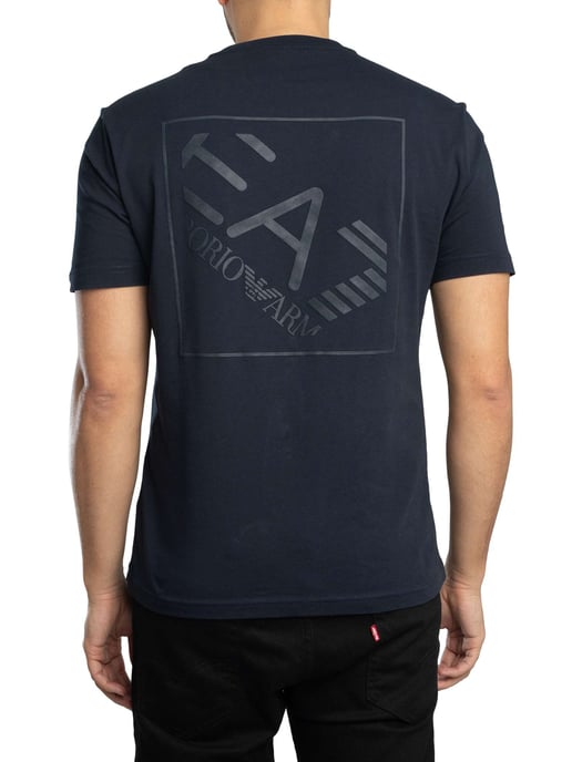 EA7 T-Shirt Met Logo Op De Achterkant Van De Doos, Blauw - Image 3