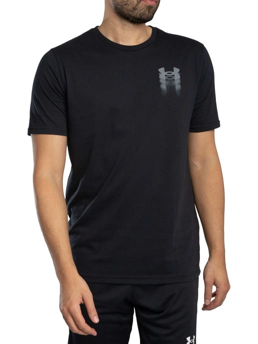 Under Armour Losvallend T-Shirt Met Wazig Logo Op De Achterkant, Zwart - Image 2