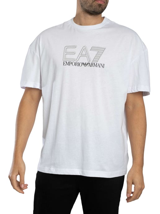 EA7 Echo Graphic T-Shirt, Wit - Image 1