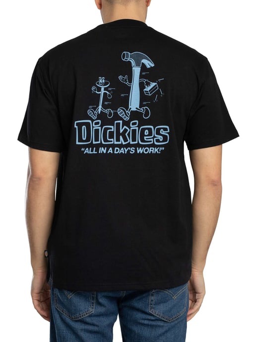 Dickies Fairland T-Shirt Met Grafische Print Op De Achterkant, Zwart - Image 3