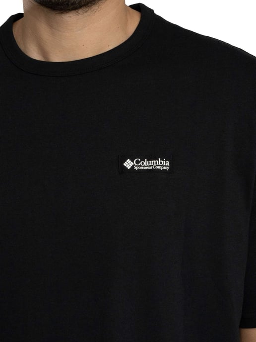 Columbia Zwaar Uitgevoerd T-Shirt Met Grafische Print Op De Achterkant, Comfortabele Pasvorm, Zwart - Image 4