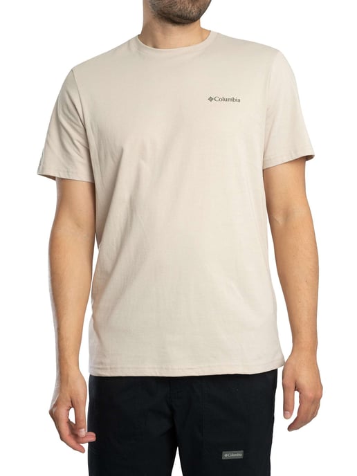 Columbia Outdoor T-Shirt Met Grafische Print Op De Achterkant, Beige - Image 1