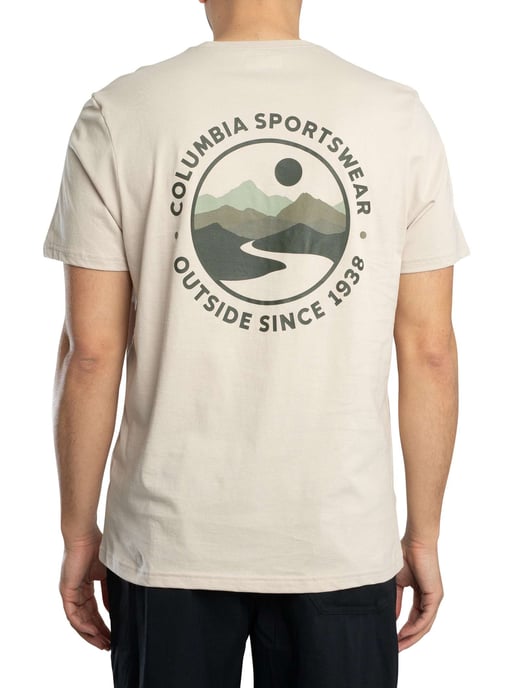 Columbia Outdoor T-Shirt Met Grafische Print Op De Achterkant, Beige - Image 3