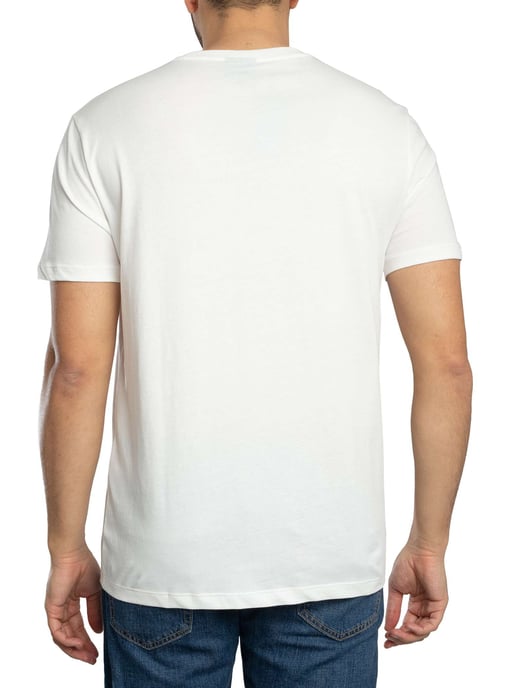 Armani Exchange Slim Brand Repeat Graphic T-Shirt, Wit - Image 3