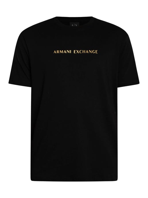 Armani Exchange T-Shirt Met Middenlogo, Zwart - Image 5