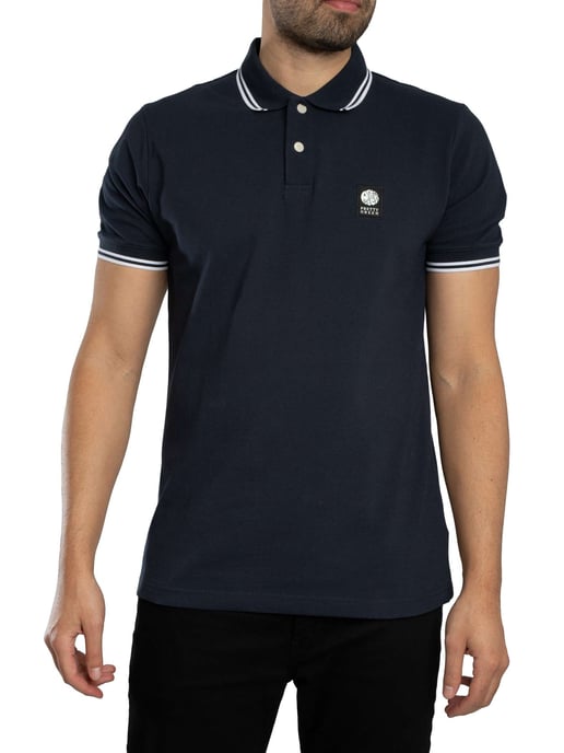 Pretty Green Rayner Poloshirt, Blauw - Image 1