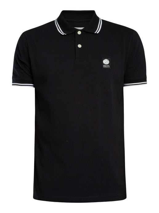 Pretty Green Rayner Poloshirt, Zwart - Image 5