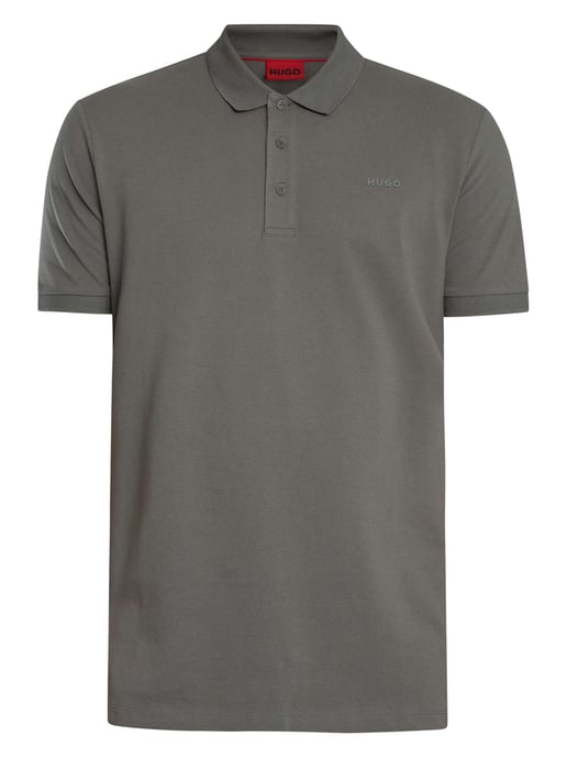 HUGO Donos222 Logo Polo Shirt, Grijs - Image 5