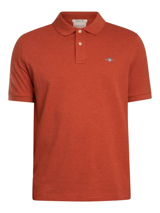GANT Normaal Shield Piqué Poloshirt, Rood - Image 5