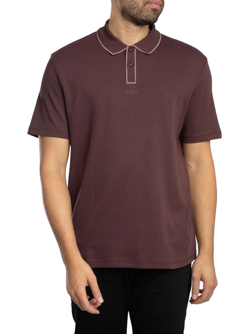 HUGO Dalumo Poloshirt, Bruin - Image 1