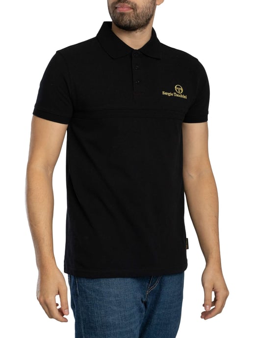 Sergio Tacchini Supermac Primo Poloshirt, Zwart - Image 1