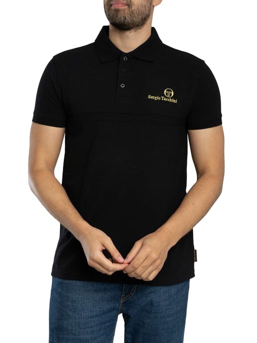 Sergio Tacchini Supermac Primo Poloshirt, Zwart - Image 2