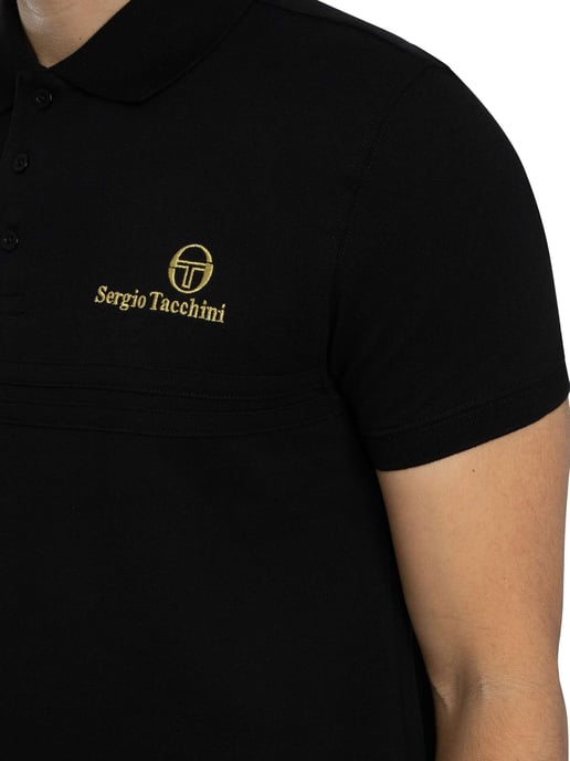 Sergio Tacchini Supermac Primo Poloshirt, Zwart - Image 4