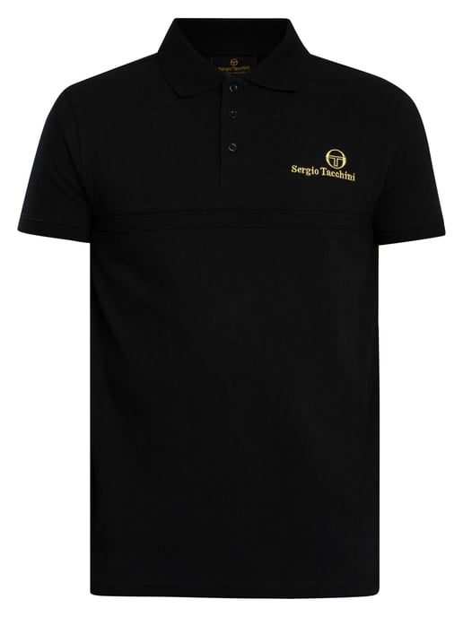Sergio Tacchini Supermac Primo Poloshirt, Zwart - Image 6